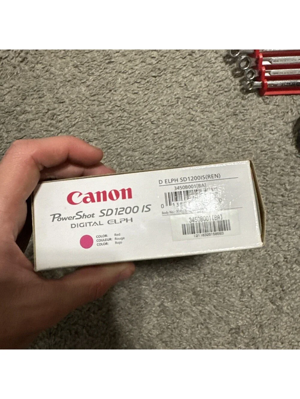 NO CAMERA EMPTY BOX ONLY Canon Power Shot SD1200 IS ELPH 10MP Box & Instructions